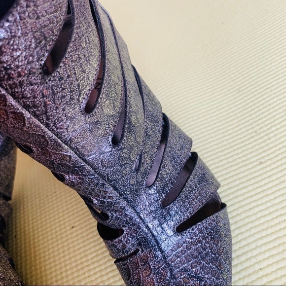 NWOB MICHAEL ANTONIO Witchy Y2K Snakeskin Boots Whimsygoth womens size 5.5 - Picture 5 of 7